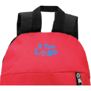 Zaino con tasca frontale - personalizzabile con logo
