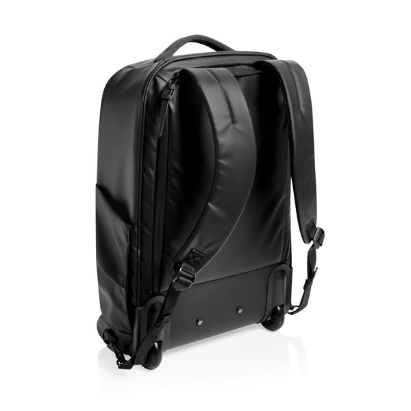 Zaino da cabina Swiss Peak OSLO RCS con ruote nero - personalizzabile con logo