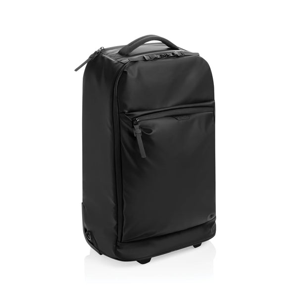 Zaino da cabina Swiss Peak OSLO RCS con ruote nero - personalizzabile con logo