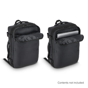 Zaino Dalston rivestito in PU Zaino sottovuoto 30 x 15 x 45 cm 20 L Nero - personalizzabile con logo