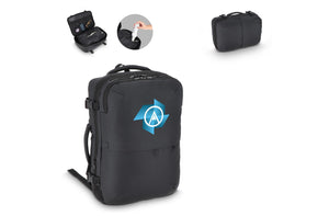 Zaino Dalston rivestito in PU Zaino sottovuoto 30 x 15 x 45 cm 20 L Nero - personalizzabile con logo
