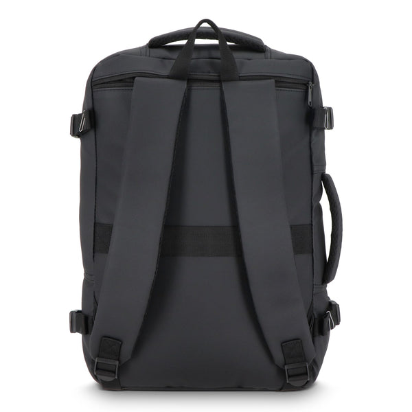 Zaino Dalston rivestito in PU Zaino sottovuoto 30 x 15 x 45 cm 20 L Nero - personalizzabile con logo
