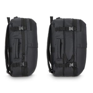 Zaino Dalston rivestito in PU Zaino sottovuoto 30 x 15 x 45 cm 20 L Nero - personalizzabile con logo