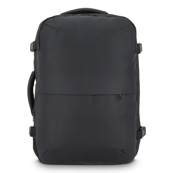 Zaino Dalston rivestito in PU Zaino sottovuoto 30 x 15 x 45 cm 20 L Nero - personalizzabile con logo