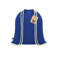 Zaino Dykes Fairtrade blu - personalizzabile con logo