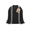 Zaino Dykes Fairtrade nero - personalizzabile con logo