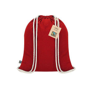 Zaino Dykes Fairtrade rosso - personalizzabile con logo