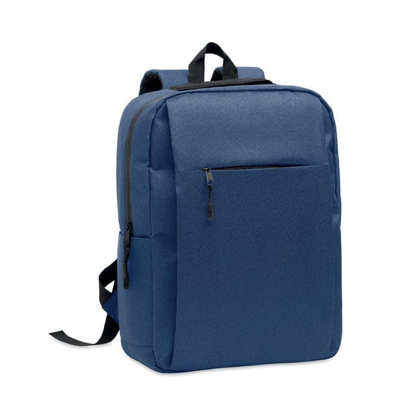 Zaino economico per laptop 15" RPET Blu - personalizzabile con logo