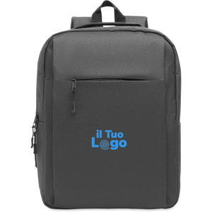 Zaino economico per laptop 15" RPET - personalizzabile con logo