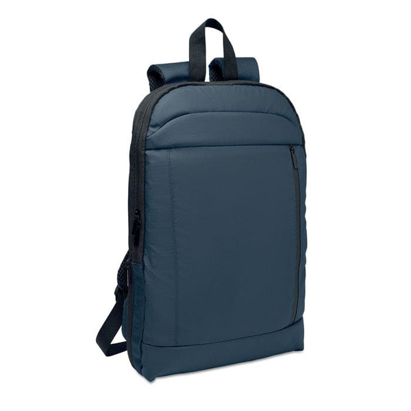 Zaino espandibile in RPET 600D Blu - personalizzabile con logo