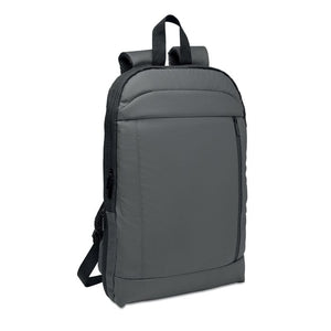 Zaino espandibile in RPET 600D grigio - personalizzabile con logo