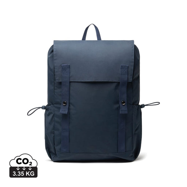 Zaino Everyday KENTO URBAN in nylon riciclato RCS blu navy - personalizzabile con logo