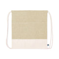 Zaino Ferdin Fairtrade beige - personalizzabile con logo