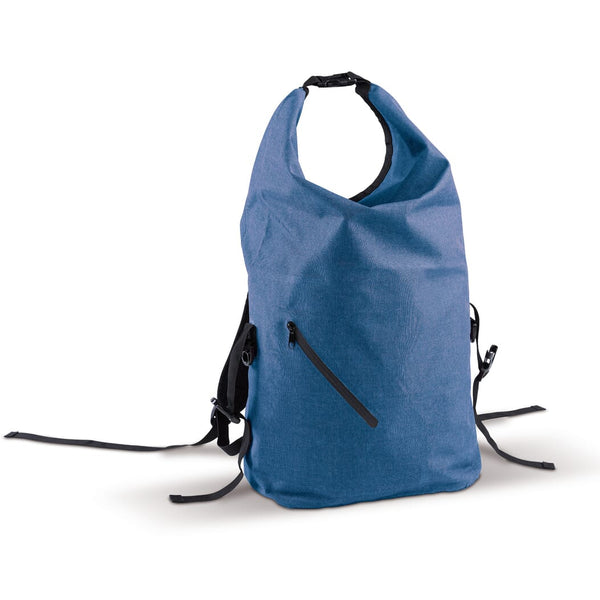 Zaino impermeabile polyester 300D 20-22L Blu - personalizzabile con logo