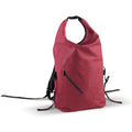 Zaino impermeabile polyester 300D 20-22L rosso - personalizzabile con logo