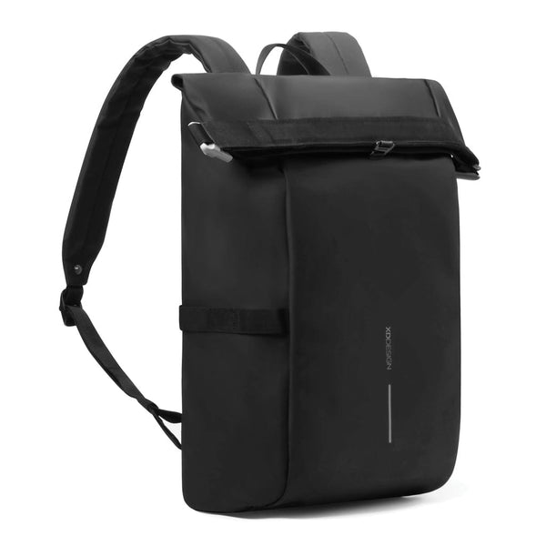 Zaino impermebile da bicicletta Urban nero - personalizzabile con logo