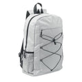 Zaino in poliestere 600D RPET Bianco - personalizzabile con logo