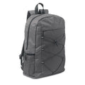 Zaino in poliestere 600D RPET grigio - personalizzabile con logo