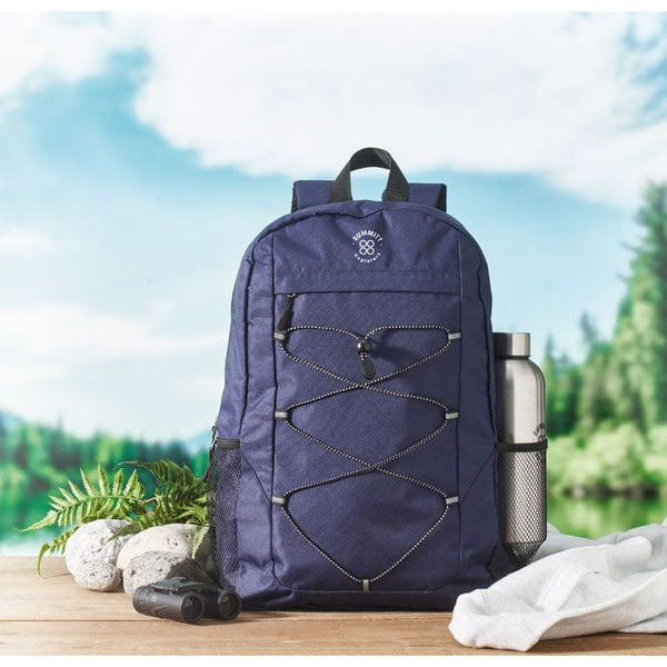 Zaino in poliestere 600D RPET - personalizzabile con logo