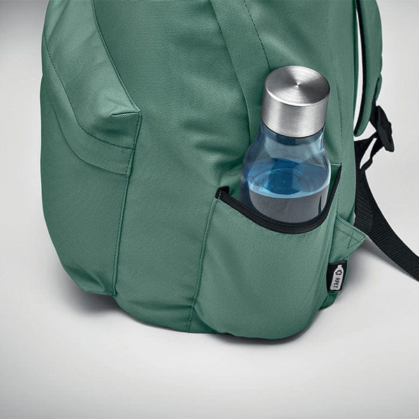 Zaino in poliestere 600D RPET - personalizzabile con logo