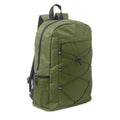 Zaino in poliestere 600D RPET verde - personalizzabile con logo