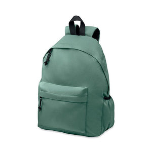 Zaino in poliestere 600D RPET verde - personalizzabile con logo