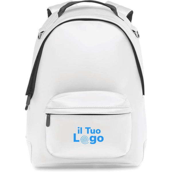 Zaino in PU morbido x laptop 15" - personalizzabile con logo