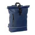 Zaino in PU rolltop per laptop Blu - personalizzabile con logo