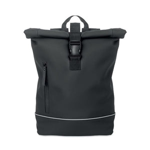 Zaino in PU rolltop per laptop - personalizzabile con logo