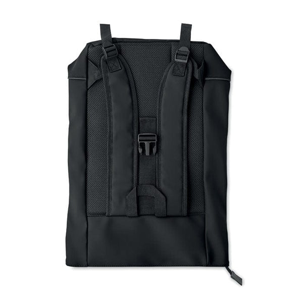 Zaino in PU rolltop per laptop - personalizzabile con logo