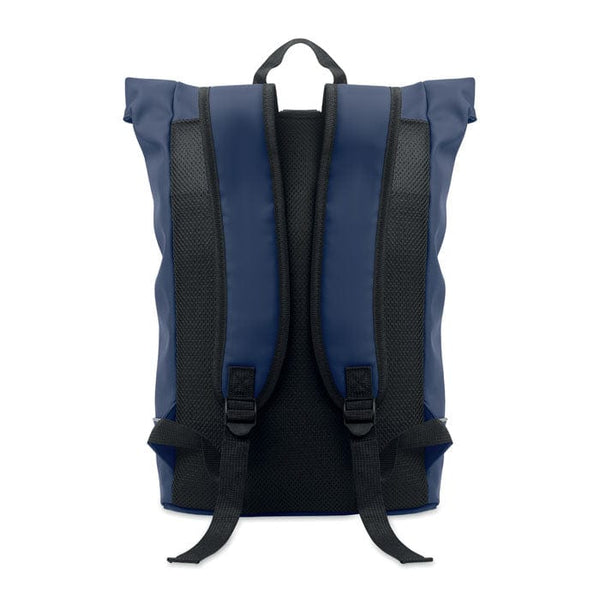 Zaino in PU rolltop per laptop - personalizzabile con logo