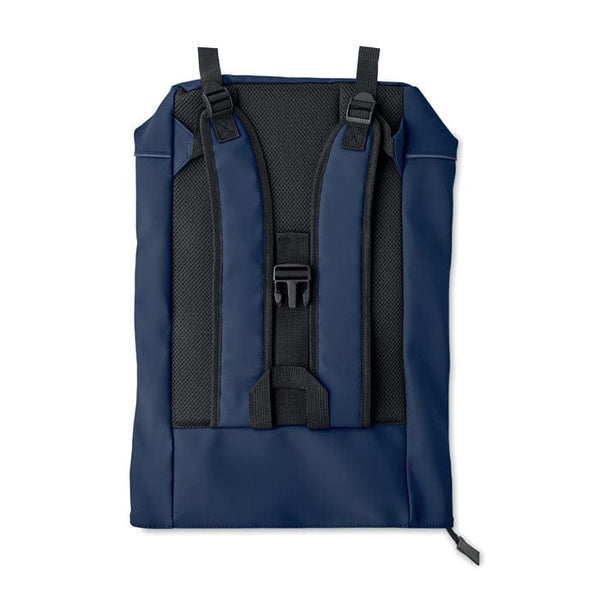 Zaino in PU rolltop per laptop - personalizzabile con logo