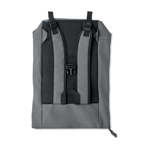 Zaino in PU rolltop per laptop - personalizzabile con logo