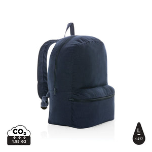 Zaino in rcanvas 285 gm2 non tinto Impact Aware™ blu navy - personalizzabile con logo