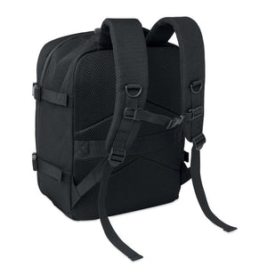 Zaino in RPET da 20L Nero - personalizzabile con logo