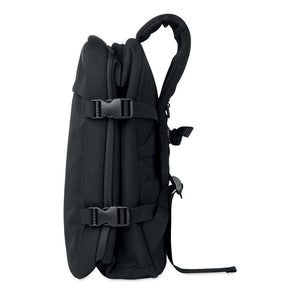 Zaino in RPET da 20L Nero - personalizzabile con logo