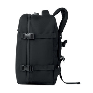 Zaino in RPET da 20L Nero - personalizzabile con logo