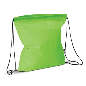 Zaino in TNT 75g/m² verde - personalizzabile con logo