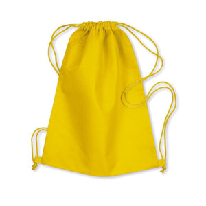 Zaino leggero in TNT giallo - personalizzabile con logo