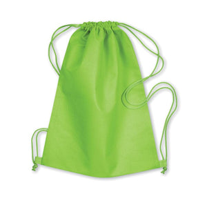 Zaino leggero in TNT verde calce - personalizzabile con logo