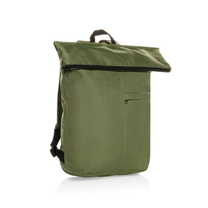 Zaino leggero pieghevole Dillon AWARE™ RPET verde - personalizzabile con logo