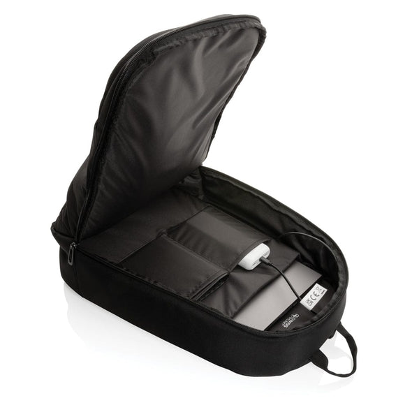 Zaino moderno PortaPC 15,6" Swiss Peak AWARE™ nero - personalizzabile con logo