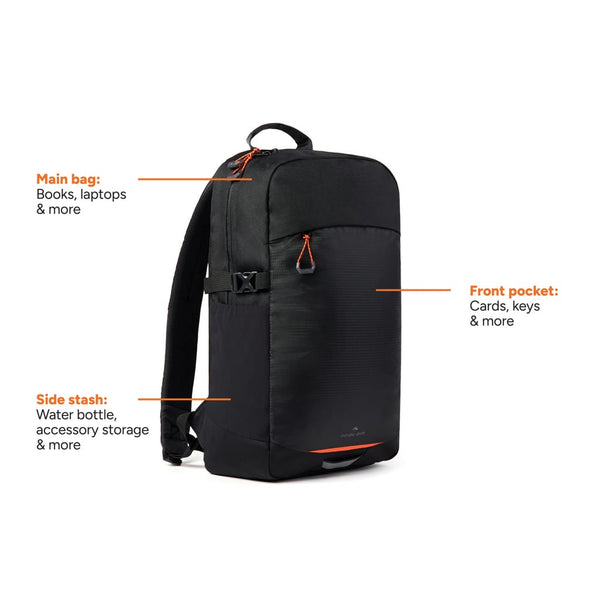 Zaino Nordic Drift Trail RCS 16L nero - personalizzabile con logo