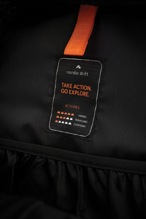 Zaino Nordic Drift Trail RCS 33L nero - personalizzabile con logo