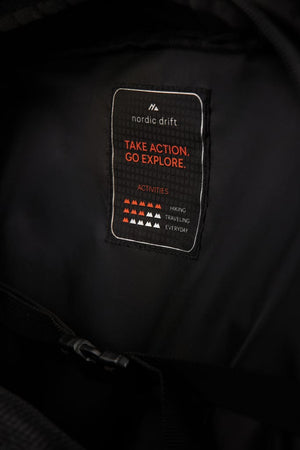 Zaino Nordic Drift Traveling RCS 25L nero - personalizzabile con logo