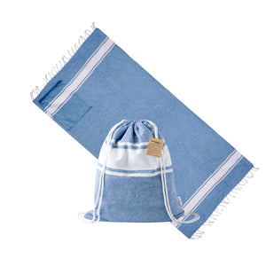 Zaino Pareo Carey blu navy - personalizzabile con logo