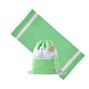 Zaino Pareo Carey verde claro - personalizzabile con logo