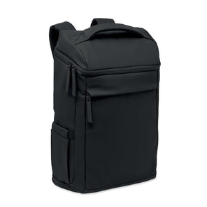 Zaino per laptop 15" in PU Nero - personalizzabile con logo