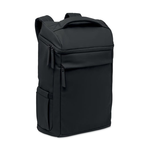 Zaino per laptop 15" in PU Nero - personalizzabile con logo