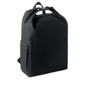 Zaino per laptop 15'' rolltop Nero - personalizzabile con logo